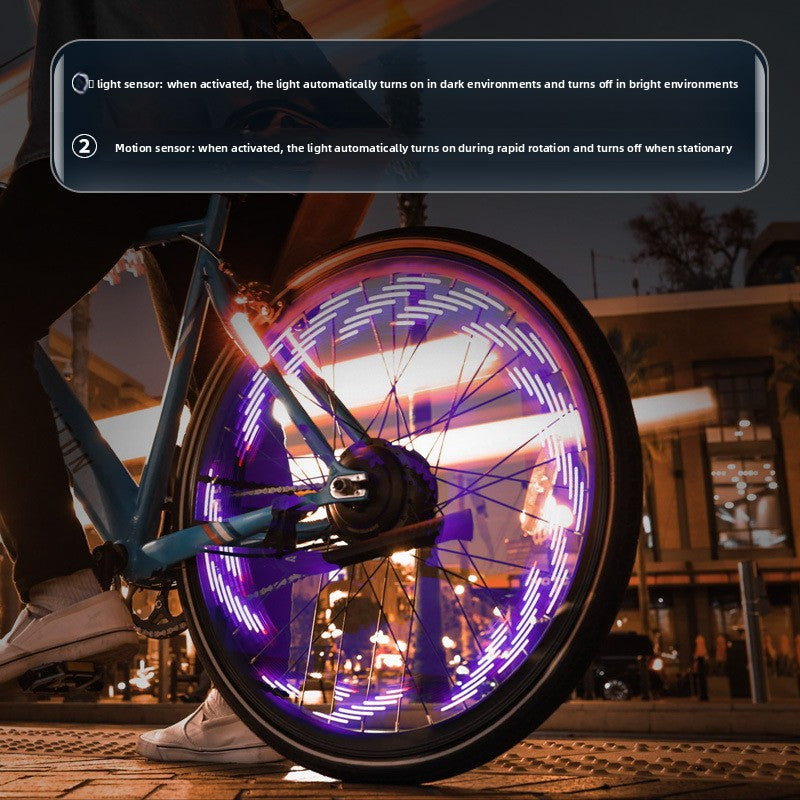 Luz LED solar para rueda de bicicleta