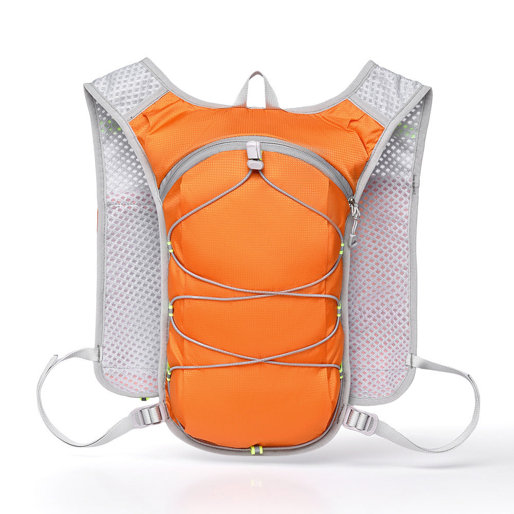 Chaleco-mochila para correr con compatibilidad para sistema de hidratación