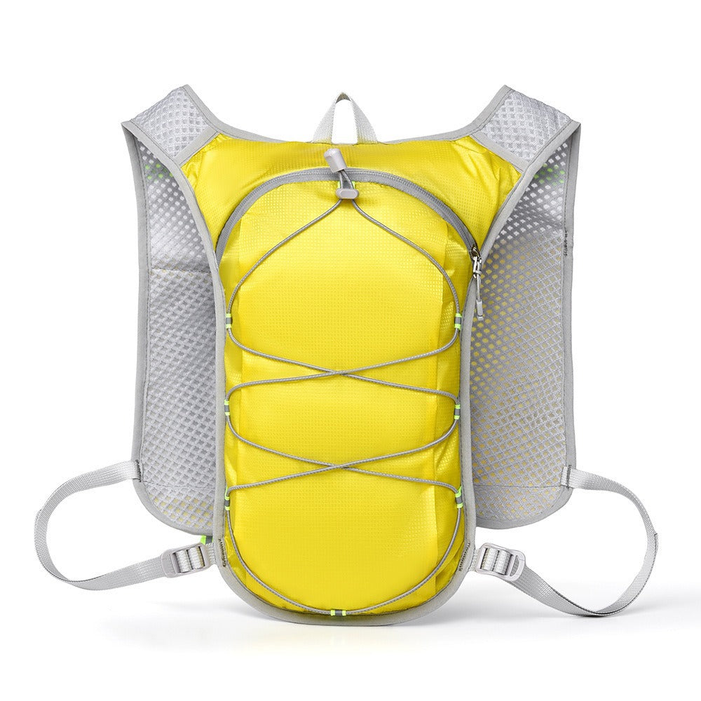 Chaleco-mochila para correr con compatibilidad para sistema de hidratación