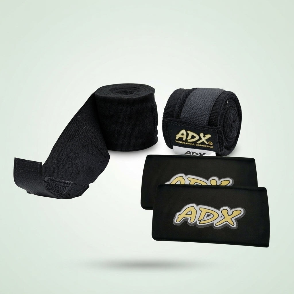 Vendas Semielásticas de Algodón (4.50 m) con Protección Ergonómica de Nudillos