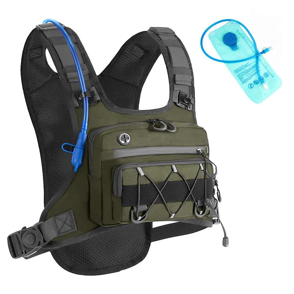 Mochila de hidratación táctica multifuncional para el pecho