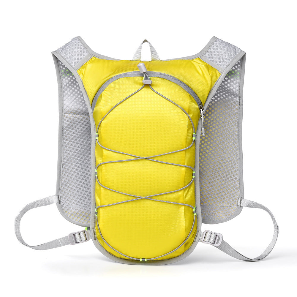 Chaleco-mochila para correr con compatibilidad para sistema de hidratación