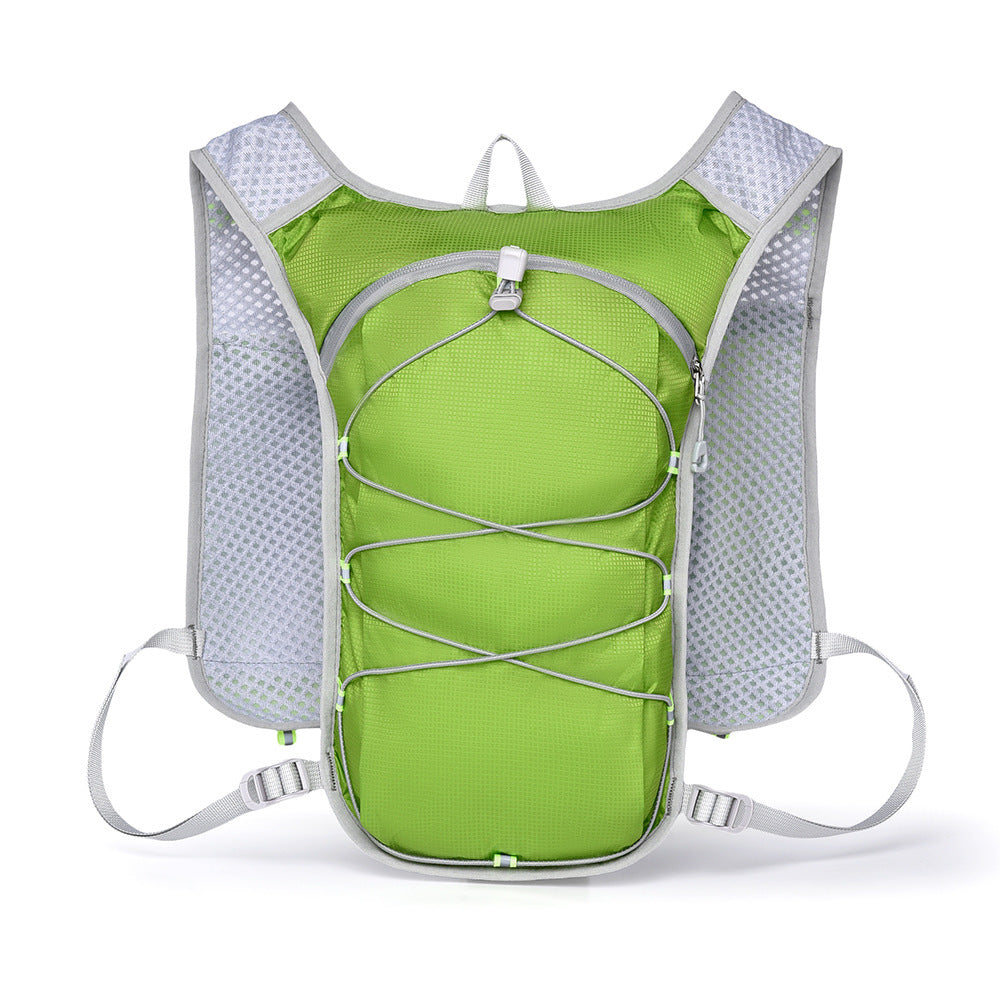 Chaleco-mochila para correr con compatibilidad para sistema de hidratación
