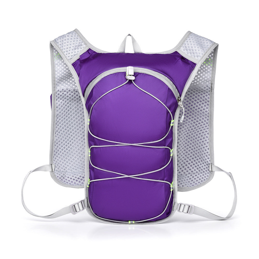 Chaleco-mochila para correr con compatibilidad para sistema de hidratación