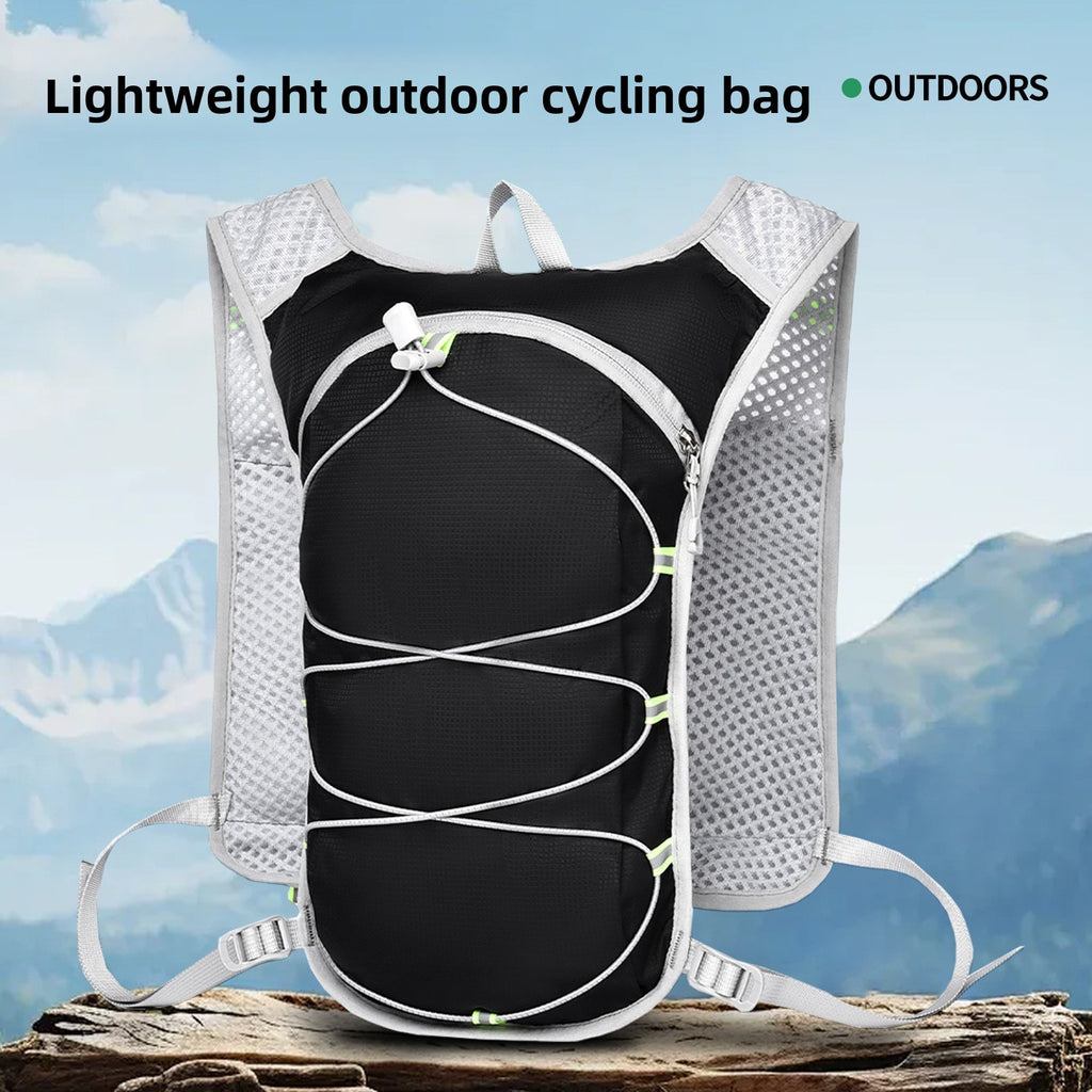 Chaleco-mochila para correr con compatibilidad para sistema de hidratación