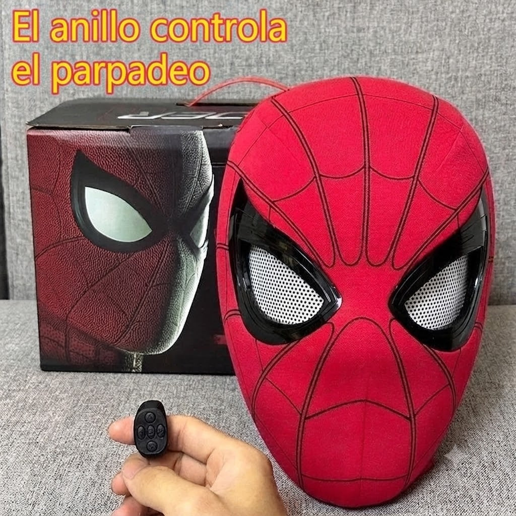 Casco Electrónico Interactivo de Spider-Man con Control Remoto