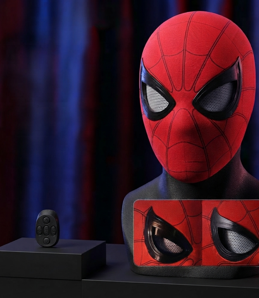 Casco Electrónico Interactivo de Spider-Man con Control Remoto