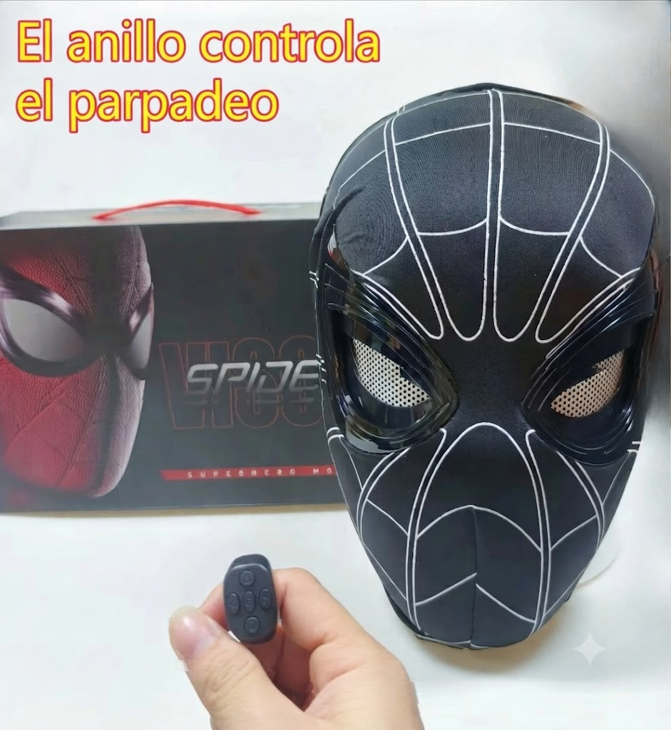 Casco Electrónico Interactivo de Spider-Man con Control Remoto