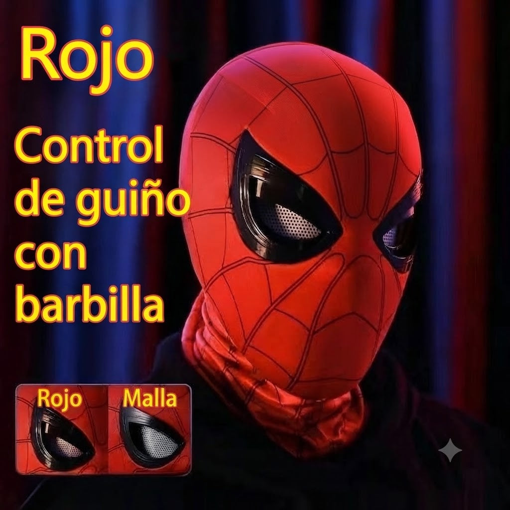 Casco Electrónico Interactivo de Spider-Man con Control Remoto