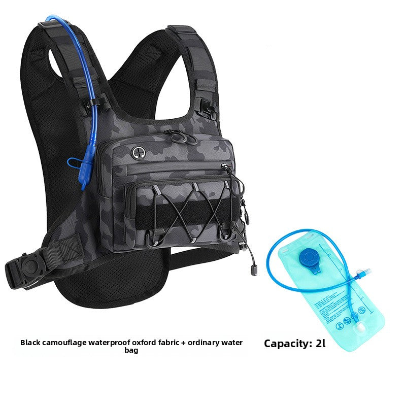 Mochila de hidratación táctica multifuncional para el pecho