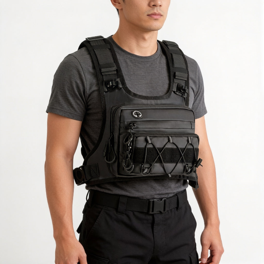Mochila de hidratación táctica multifuncional para el pecho